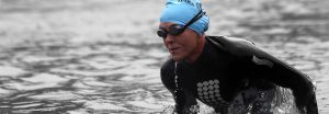 krista schultz exiting swim at vineman