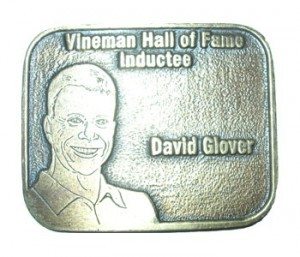 David Glover on Vineman Triathlon medal