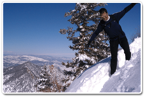 david glover running in winter