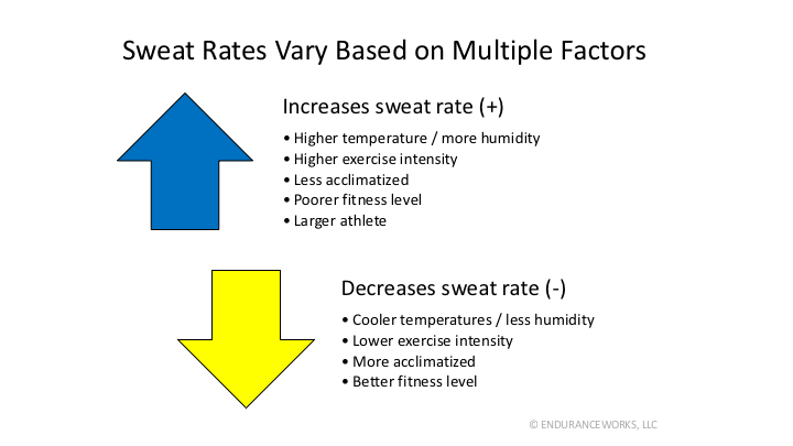 sweat rate variability factors