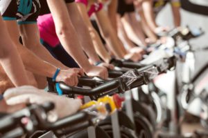 indoor cycling class